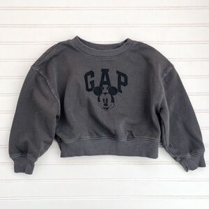 GAP x DISNEY NWOT Garment Dyed Mickey Mouse Crewneck Sweatshirt